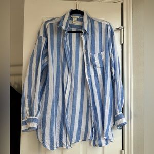 Oversized H&M Linen Shirt